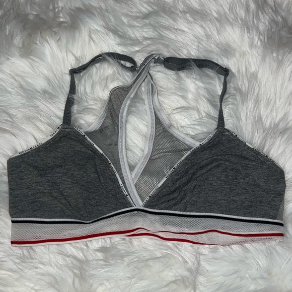 Tommy Hilfiger Cotton Mesh Triangle Bralette - Picture 3 of 6